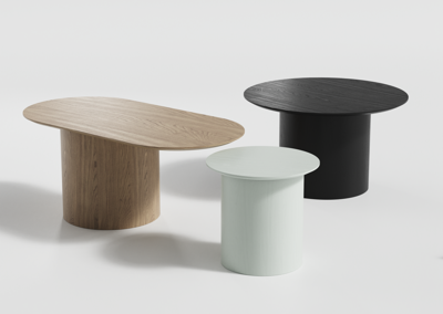 Столик Ellipsefurniture Столик Type овальный, основание D 39 см (черный) арт. TY010102120101