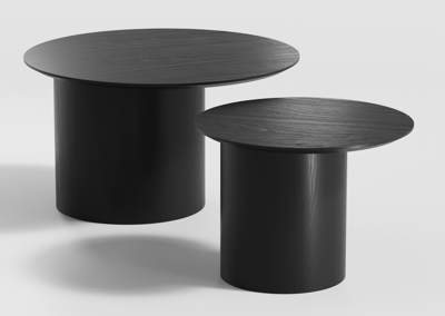 Столик Ellipsefurniture Столик Type D 80 см со смещенным основанием D 39 см (серый) арт. TY010104100101