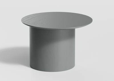Столик Ellipsefurniture Столик Type D 60 см со смещенным основанием D 39 см (серый) арт. TY010104080101