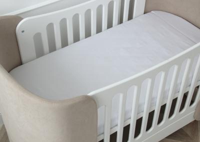 Остальные предметы Ellipsefurniture Простынь для кроватки KIDI soft от 0 до 4 лет, размер 63*133 см (белый, сатин) арт. TX02231900142