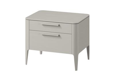 Мебель Ellipsefurniture Тумба прикроватная Type oak 2 ящика ширина 60 см (серо-бежевый) арт. TY010205310101