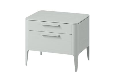 Мебель Ellipsefurniture Тумба прикроватная Type oak 2 ящика ширина 60 см (светло-серый) арт. TY010204310101