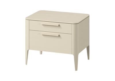 Мебель Ellipsefurniture Тумба прикроватная Type oak 2 ящика ширина 60 см (молочный) арт. TY010206310101