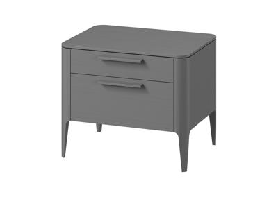 Мебель Ellipsefurniture Тумба прикроватная Type oak 2 ящика ширина 60 см (серый) арт. TY010203310101