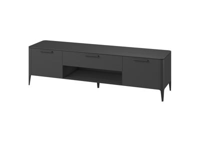 Мебель Ellipsefurniture Тумба Type oak под ТВ ширина 200 см (черный) арт. TY010208280101
