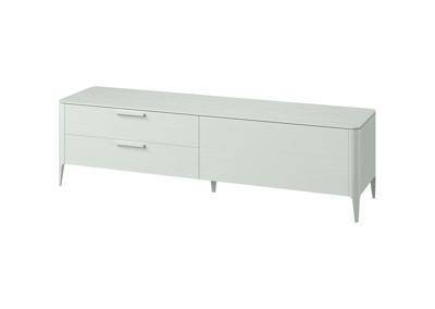 Мебель Ellipsefurniture Тумба Type oak под ТВ 2 ящика откидная дверь (белый) арт. TY010202250101