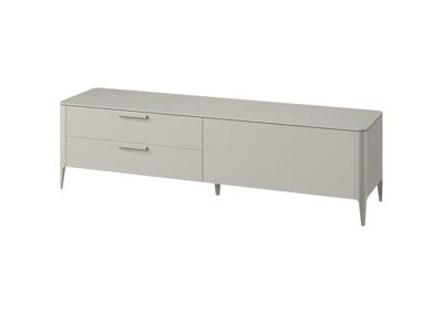 Мебель Ellipsefurniture Тумба Type oak под ТВ 2 ящика откидная дверь (серо-бежевый) арт. TY010205250101