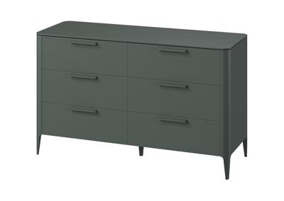 Мебель Ellipsefurniture Комод Type oak 6 ящиков ширина 170 см (темно-серый) арт. TY010207100101