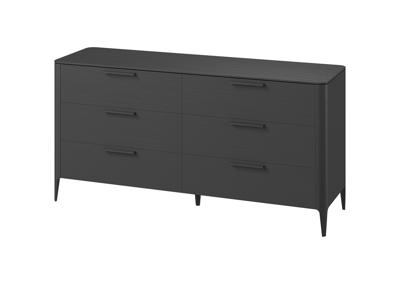 Мебель Ellipsefurniture Комод Type oak 6 ящиков ширина 170 см (черный) арт. TY010208100101