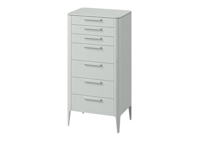 Мебель Ellipsefurniture Комод Type oak высокии? 7 ящиков (светло-серый) арт. TY010204120101