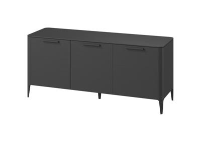 Тумба Ellipsefurniture Тумба Type oak 3 двери ширина 160 см (черный) арт. TY010208200101