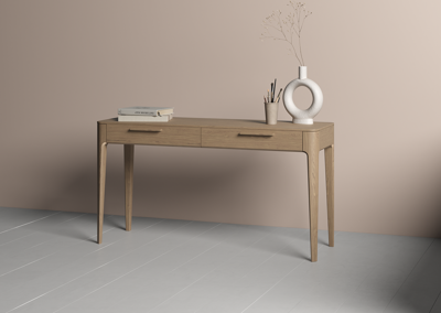 Консоль Ellipsefurniture Консоль Type oak 2 ящика ширина 140 см (натуральный дуб) арт. TY010201140101