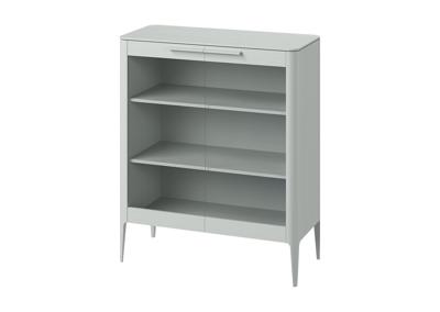 Витрина Ellipsefurniture Витрина Type oak стеклянная высота 120 см (светло-серый) арт. TY010204010101