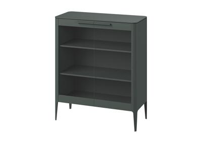 Витрина Ellipsefurniture Витрина Type oak стеклянная высота 120 см (темно-серый) арт. TY010207010101