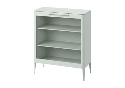 Витрина Ellipsefurniture Витрина Type oak стеклянная высота 120 см (белый) арт. TY010202010101
