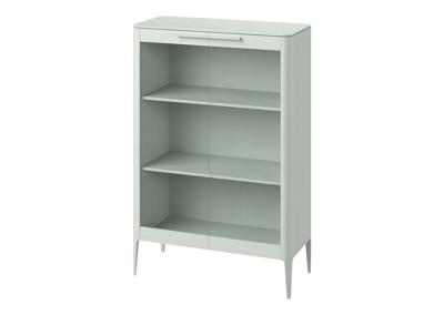 Витрина Ellipsefurniture Витрина Type oak стеклянная высота 150 см (белый) арт. TY010202020101