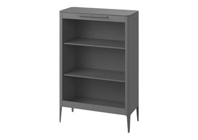 Витрина Ellipsefurniture Витрина Type oak стеклянная высота 150 см (серый) арт. TY010203020101