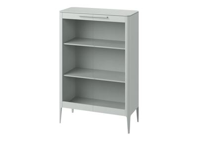 Витрина Ellipsefurniture Витрина Type oak стеклянная высота 150 см (светло-серый) арт. TY010204020101