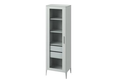 Витрина Ellipsefurniture Витрина Type oak стеклянная высота 200 см L (светло-серый) арт. TY010204030101