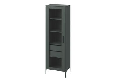 Витрина Ellipsefurniture Витрина Type oak стеклянная высота 200 см L (темно-серый) арт. TY010207030101