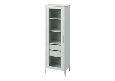 Витрина Ellipsefurniture Витрина Type oak стеклянная высота 200 см L (белый) арт. TY010202030101