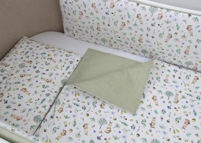 Аксессуар Ellipsefurniture Постельное бельё в детскую кроватку «Зайчики с желудями» арт. TX02441933545