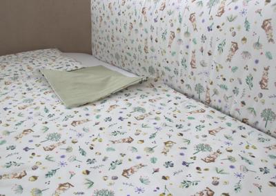 Аксессуар Ellipsefurniture Постельное бельё в детскую кроватку «Зайчики с желудями» арт. TX02441933545