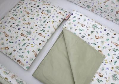 Аксессуар Ellipsefurniture Постельное бельё в детскую кроватку «Зайчики с желудями» арт. TX02441933545