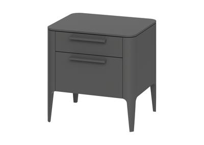 Мебель Ellipsefurniture Тумба прикроватная Type 2 ящика ширина 50 см (темно-серый) арт. TY010306320101