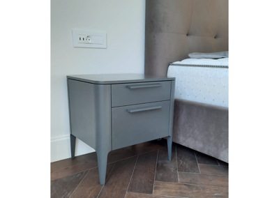 Мебель Ellipsefurniture Тумба прикроватная Type 2 ящика ширина 50 см (темно-серый) арт. TY010306320101