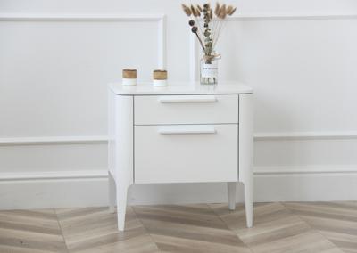 Мебель Ellipsefurniture Тумба прикроватная Type 2 ящика ширина 50 см (белый) арт. TY010301320101