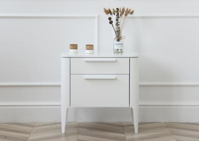 Мебель Ellipsefurniture Тумба прикроватная Type 2 ящика ширина 50 см (белый) арт. TY010301320101