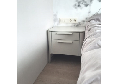 Мебель Ellipsefurniture Тумба прикроватная Type 2 ящика ширина 50 см (серо-бежевый) арт. TY010304320101