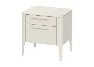 Мебель Ellipsefurniture Тумба прикроватная Type 2 ящика ширина 50 см (молочный) арт. TY010305320101