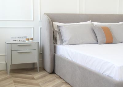 Мебель Ellipsefurniture Тумба прикроватная Type 2 ящика ширина 50 см (светло-серый) арт. TY010302320101