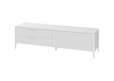Тумба под ТВ Ellipsefurniture Тумба Type под ТВ 2 ящика откидная дверь (белый) арт. TY010301260101