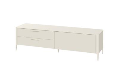 Тумба под ТВ Ellipsefurniture Тумба Type под ТВ 2 ящика откидная дверь (молочный) арт. TY010305260101