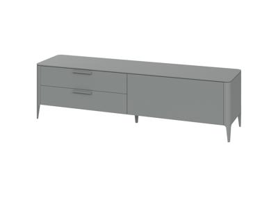 Тумба под ТВ Ellipsefurniture Тумба Type под ТВ 2 ящика откидная дверь (серый) арт. TY010303260101