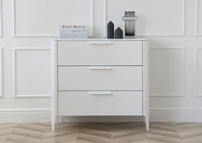 Мебель Ellipsefurniture Комод Type 3 ящика ширина 90 см (белый) арт. TY010301070101
