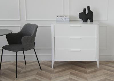 Мебель Ellipsefurniture Комод Type 3 ящика ширина 90 см (белый) арт. TY010301070101