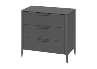Мебель Ellipsefurniture Комод Type 3 ящика ширина 90 см (темно-серый) арт. TY010306070101