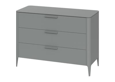 Мебель Ellipsefurniture Комод Type 3 ящика ширина 120 см (серый) арт. TY010303060101