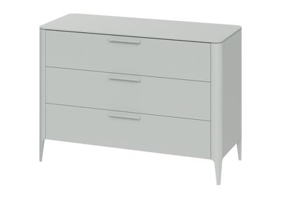 Мебель Ellipsefurniture Комод Type 3 ящика ширина 120 см (светло-серый) арт. TY010302060101