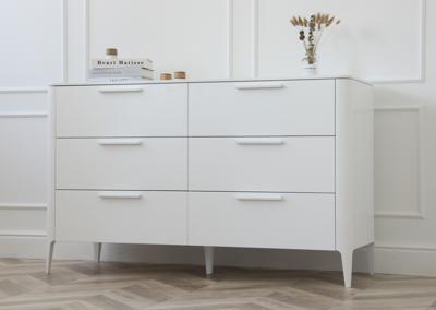 Мебель Ellipsefurniture Комод Type 6 ящиков ширина 140 см (белый) арт. TY010301080101