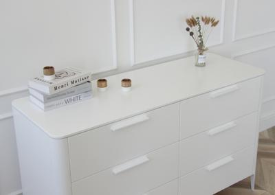 Мебель Ellipsefurniture Комод Type 6 ящиков ширина 140 см (белый) арт. TY010301080101