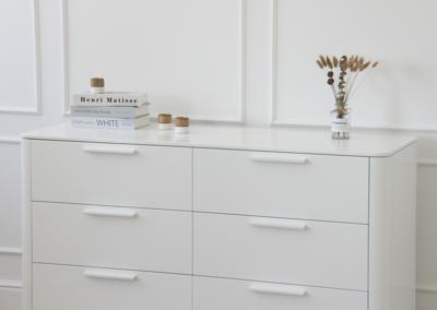 Мебель Ellipsefurniture Комод Type 6 ящиков ширина 140 см (белый) арт. TY010301080101