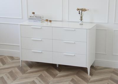 Мебель Ellipsefurniture Комод Type 6 ящиков ширина 140 см (белый) арт. TY010301080101