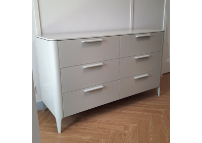 Мебель Ellipsefurniture Комод Type 6 ящиков ширина 140 см (светло-серый) арт. TY010302080101
