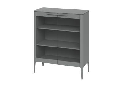 Витрина Ellipsefurniture Витрина Type стеклянная высота 120 см (серый) арт. TY010303010101