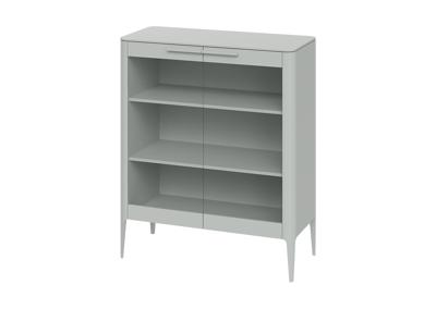 Витрина Ellipsefurniture Витрина Type стеклянная высота 120 см (светло-серый) арт. TY010302010101